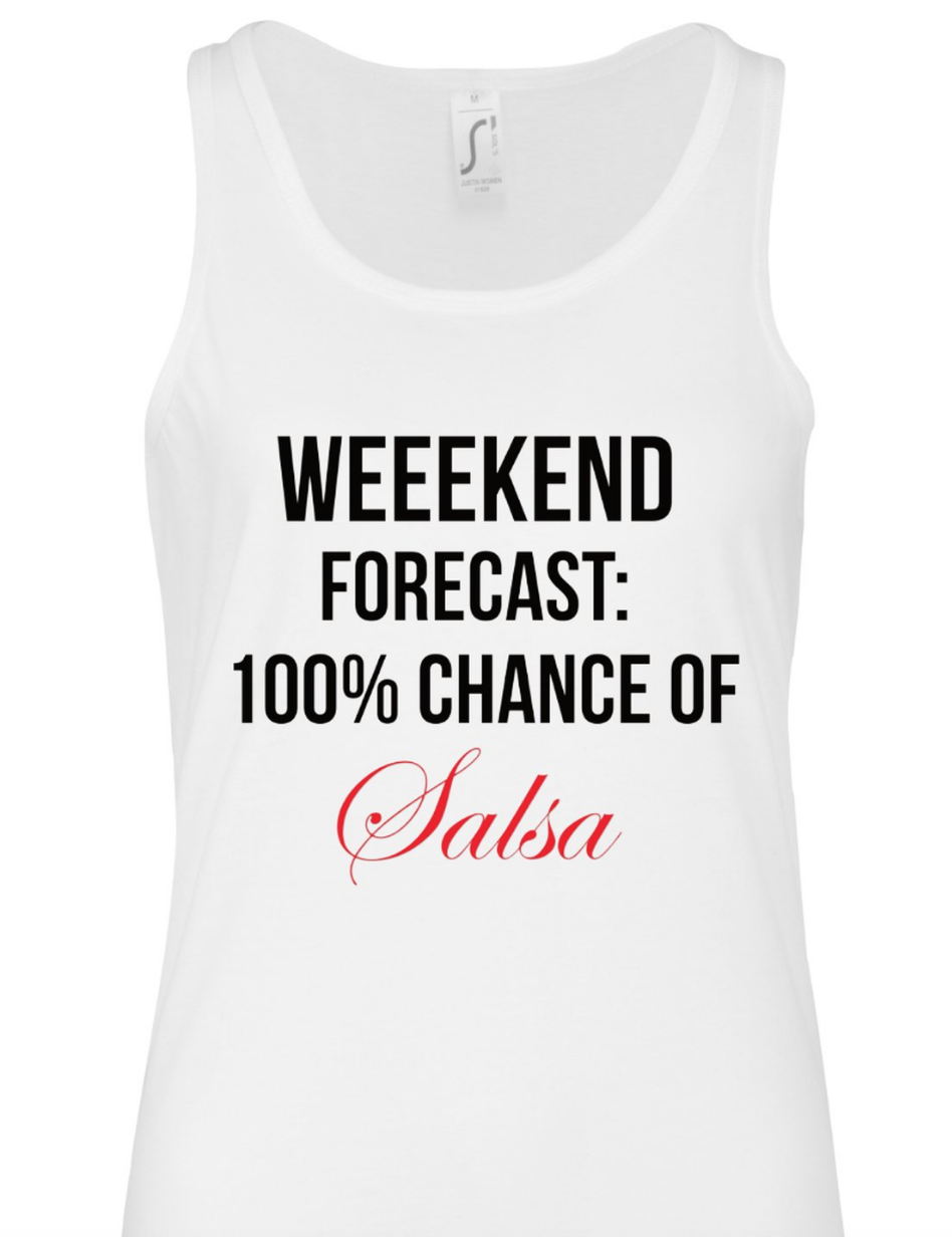 'Weekend Forecast' Women's Tank Top - Salsa