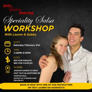Speciality Salsa Workshop with Lauren & Gabby
