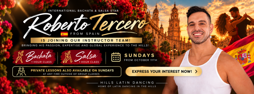 Roberto Tercero joining Hills Latin Dancing